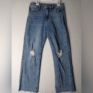 Womens Art Class Blue Distressed Jeans Size 16
